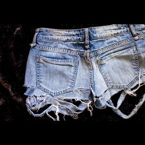 DIY Ripped and Distressed Shorts